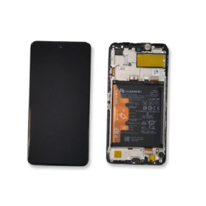 Ekranas Huawei P Smart 2021, juodas Originalus (service pack)