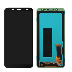 Ekranas Samsung A600 A6 (2018) su lietimui jautriu stikliuku Black originalus (service pack)