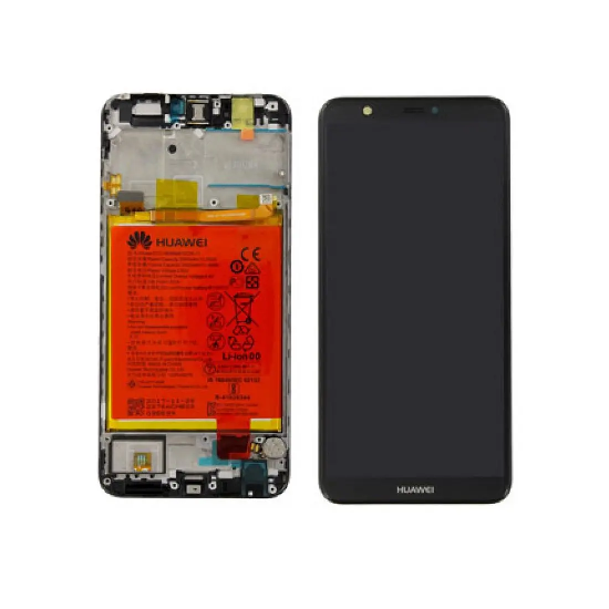 Ekranas Huawei P Smart 2017, juodas Originalus (service pack)